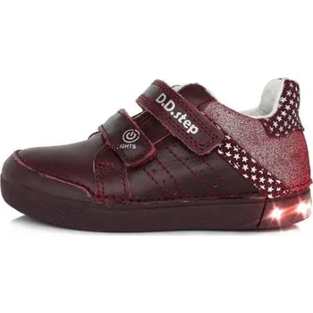 Dívčí bačkory Dětská obuv D.D. Step S068 blikající malinová 337A, velikost 30