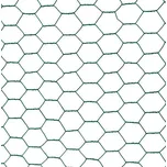 Králičí chovatelské pletivo poplastované - 13 mm, výška 50 cm, role 10 m, zelené