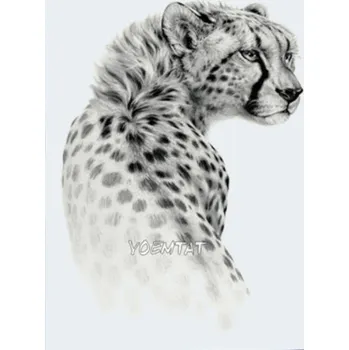 Tetování B-TOP Voděodolné dočasné tetování motiv Gepard - černá