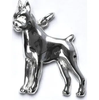 Přívěsek Stříbrný přívěsek pes boxer- P198 (Stříbrný přívěsek pes Boxer)
