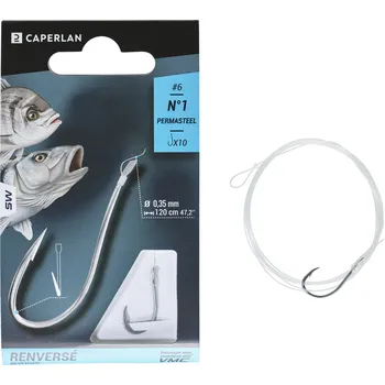 Rybářský háček CAPERLAN Háček s vyhnutým hrotem a lopatkou na mořský rybolov SN Renverse 6