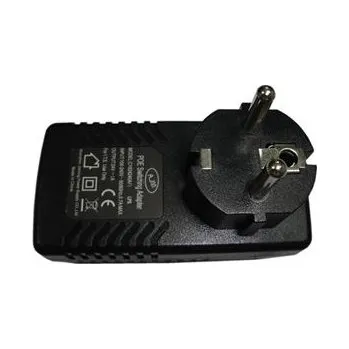 PoE injektor MHPower napájecí POE adaptér 24V 1A 24W přímo do zásuvky se zemnícím kolíkem s LED