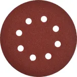 Brusný kotouč (papír) na suchý zip s otvory, 125 mm, zrnitost P40, Geko G78651