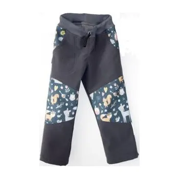 Chlapecké kalhoty Dětské softshellové kalhoty Fantom - Zvířátka velikost 116