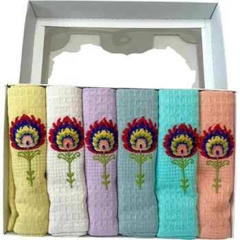 Utěrka Utěrky na nádobí vaflové Folklór 6ks 40x60cm TiaHome