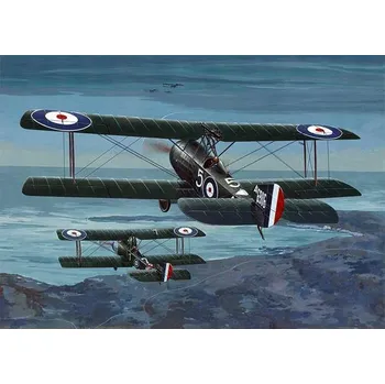 Plastikový model Roden 1/32 Sopwith 1 1/2 Strutter Comic Fighter (2x camo)