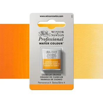 Vodová barva Akvarelová barva Winsor & Newton Professional, půlpánvička - Cadmium Orange