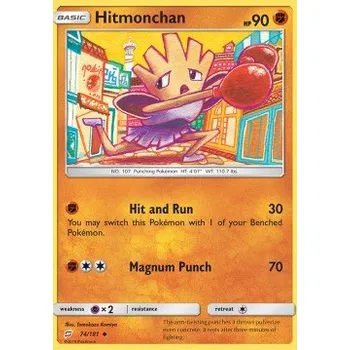 Volný čas Pokémon TEU 074/181 Hitmonchan - Team Up Stav: Excellent, Verze: NORMAL