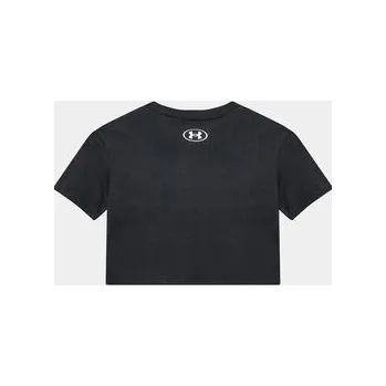 Pánské oblečení Under Armour T-Shirt Ua Crop Sportstyle Logo Ss 1380878 Černá Loose Fit S