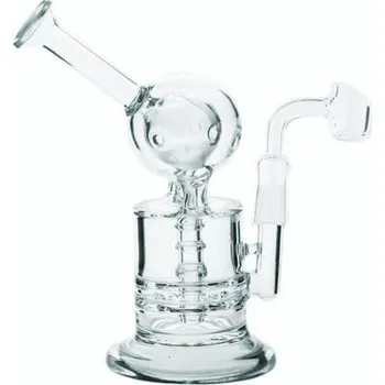 Skleněný bong Pure Glass 8" Escape Bubbler Clear (Pure Escape Bubbler! Designový, ručně vyrobený bong s jedinečnými vlastnosti. Vyrobený z prémiového borosilikátového skla.)