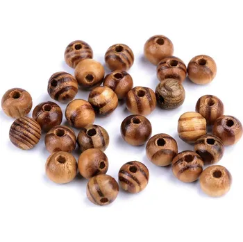 Korálek Dřevěné korálky Strip Ø8 mm 2 borovice střední