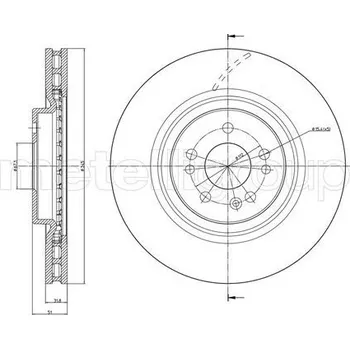 Brzdový kotouč Brzdový kotouč METELLI 23-0842C