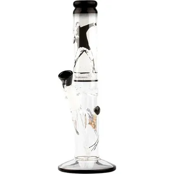 Skleněný bong Grace Glass | Banksy's Graffiti' Flower Thrower (Skleněný bong Grace Glass - Banksy's Graffiti' Flower Thrower, výška 34 cm.)