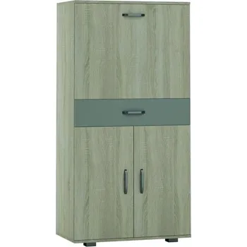 Komoda Komoda dub sonoma/šedá OLIVIA BAR