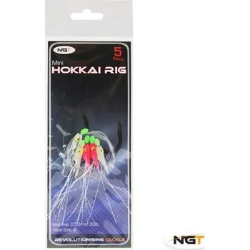 Mořský návazec Mini Hokkai Rig 8 – 0,50 mm / 30 lb, háček vel. 4 – 5 ks