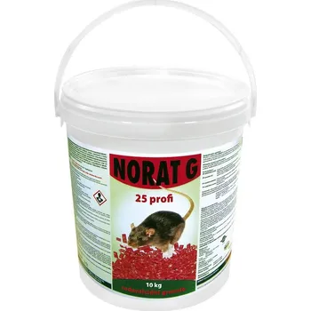 Hubení hlodavce Norat 25 G 10kg profi - granulovaná deratizační nástraha do suchého prostředí