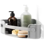 Nástěnná rohová polička Umbra FLEX ADHESIVE šedá