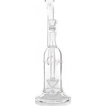 Skleněný bong Pure Glass 11" Arrow Perc Bubbler Female, 14 mm (Skleněný bong Pure Glass Arrow Perc Female 14 mm Bubbler z prvotřídního borosilikátového skla, vyrobený pro ty, kteří chtějí špičkový design a vynikající trvanlivost za dostupnou cenu.)