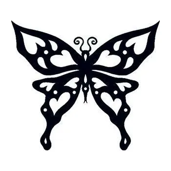 Odstranitelné tetování Motýl svítící ve tmě - tribal nalepovací tetování