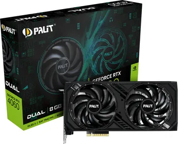 Grafická karta Palit GeForce RTX 4060 Dual 8 GB (NE64060019P1-1070D)