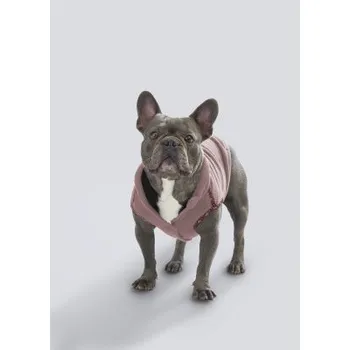 Obleček pro psa LIU JO Mikina pro psy růžová se zlatou výšivkou amoree a srdcem vel. S/M