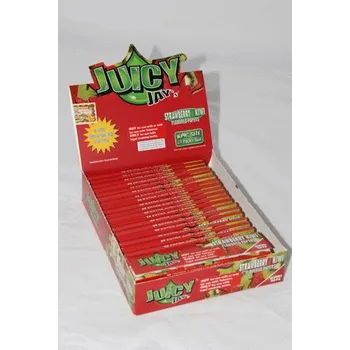Papírky JUICY JAY'S King Size, Jahoda/kiwi, 32ks v balení | box 24ks (Papírky JUICY JAY´S KS Jahoda/kiwi 32ks v balení, box 24ks)