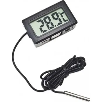 Kuchyňský teploměr Digitální LCD teploměr Černá