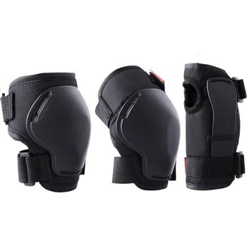 Sada chráničů OXELO Sada 3 párů dětských chráničů 100 černá 2XS ČERNÁ