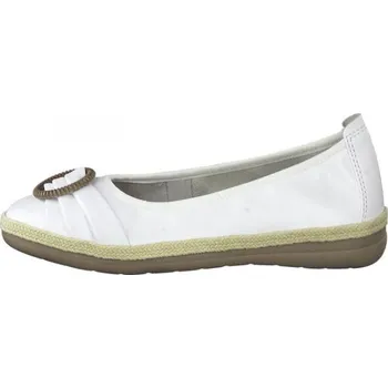 Dámské baleríny JANA baleríny 22101 108 white nappa, velikost 37