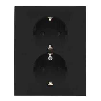 Elektrická zásuvka SIMON TGSZ2PZFAR/149 Zásuvka Schuko 2 násobná, se clonkami, 16 A / 250 V~, šroubové svorky bílá