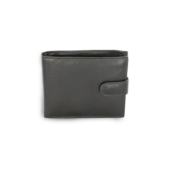 Arwel Černá pánská kožená peněženka se zápinkou