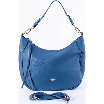 Středně velká moderní kabelka na rameno i crossbody David Jones CM6743 modrá