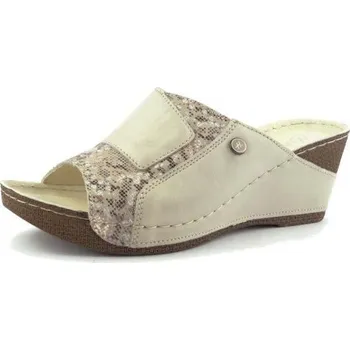 Dámské pantofle Helios nazouvák 202 béžovo zlatá, velikost 39