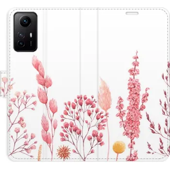 Pouzdro na mobilní telefon Flipové pouzdro iSaprio - Pink Flowers 03 - Xiaomi Redmi Note 12S