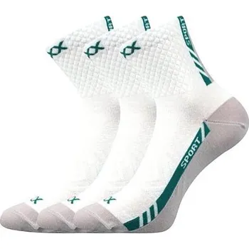 Pánské ponožky VoXX ponožky bílé Pius 3 páry, velikost 47-50