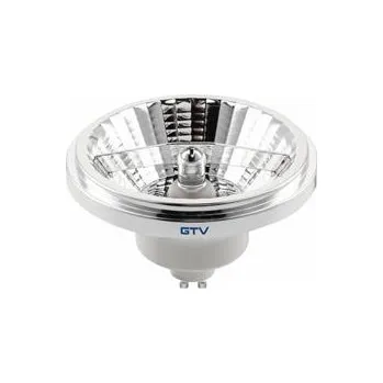 Žárovka GTV LED SVĚTELNÝ ZDROJ, A-G, ES111, 3000K, GU10, 11,0W, AC220-240V, 25°, 850lm, 96mA, chrom