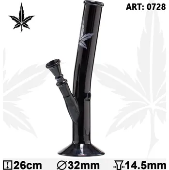 Skleněný bong Black Art Hangover 26cm, průměr 32mm (Skleněný bong z edice Black Art Hangover, který je téměř uměleckým dílem!)