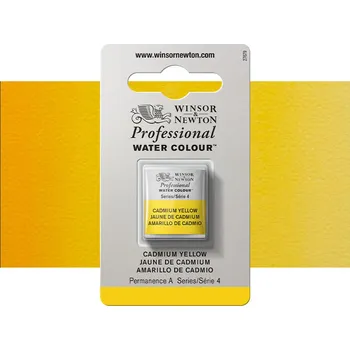 Vodová barva Akvarelová barva Winsor & Newton Professional, půlpánvička - Cadmium Yellow
