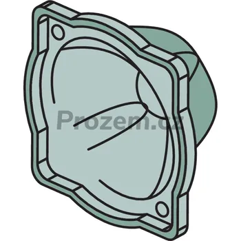 Vysokotlaký čistič Komora se stlačeným vzduchem horní pro Annovi Reverberi AR 70, AR 115
