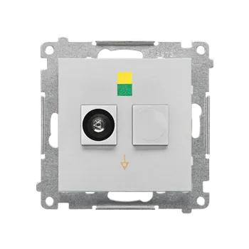 Elektrická zásuvka SIMON TGEK1.01/143 Zásuvka ekvipotenciální, 1 násobná (přístroj s krytem) bílá