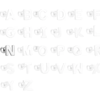 Náušnice Majya Stříbrné náušnice PÍSMENO N Ag/; ≤0,53 g 10511