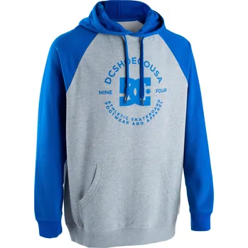 Dámská mikina DC SHOES Unisex mikina s kapucí Nova Raglan šedo-modrá M MODRÁ|ŠEDÁ