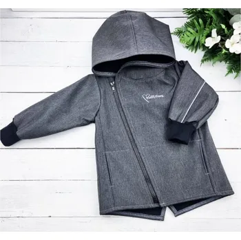 Kojenecká bunda Kulišárny softshellová bunda - Melange 116