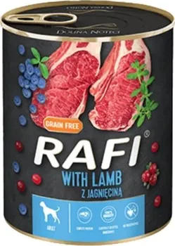 Krmivo pro psa Dolina Noteci Rafi Dog Adult konzerva Lamb/Blueberries/Cranberries 800 g