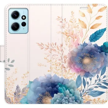 Pouzdro na mobilní telefon Flipové pouzdro iSaprio - Ornamental Flowers 03 - Xiaomi Redmi Note 12 5G