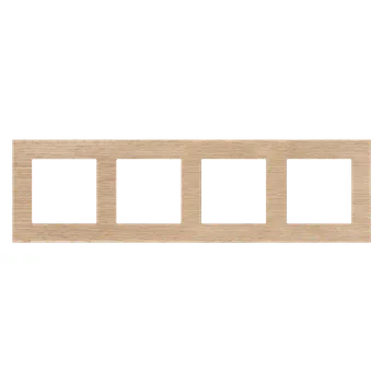 Elektrická zásuvka SIMON TRN4/185 Rámeček 4 násobný, kovový bílá