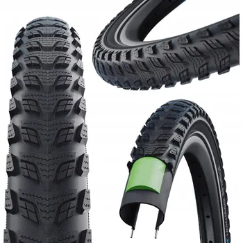 Plášť na kolo Schwalbe Marathon 365 Addix 4season GreenGuard drát černý/reflexní pruh