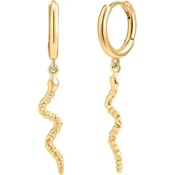 Náušnice Majya Stříbrné náušnice SNAKE pozlacené Ag/; ≤1,85 g 10401