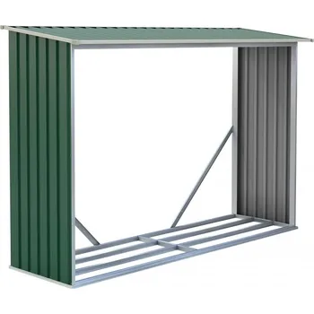 Zahradní stavba Přístřešek na dřevo G21 WOH 181 - 242 x 75 cm, zelený