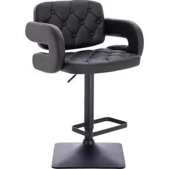 Barová židle Barová židle ekokůže Ardal základna černá - černé